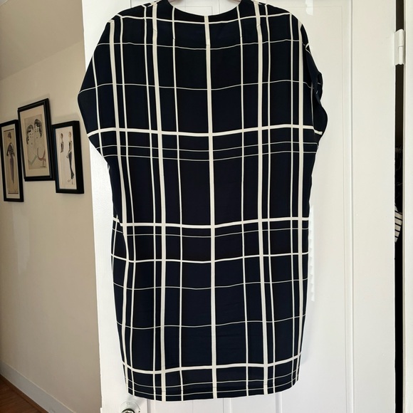 Vince Windowpane Silk Dress - Picture 8 of 10